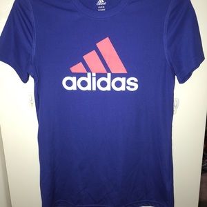 adidas t-shirt large youth girls